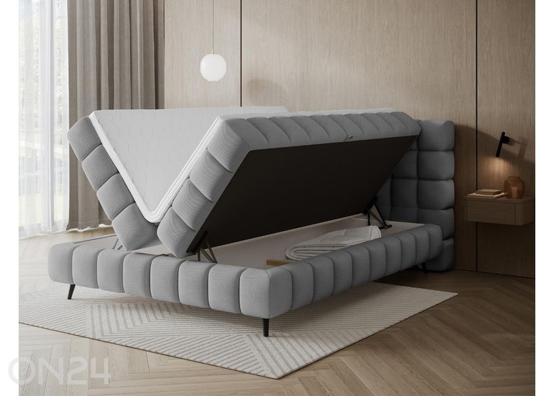 Pesukastiga kontinentaalvoodi Sabeno 160x200 cm suurendatud