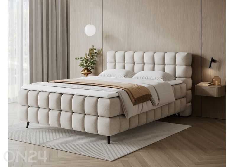 Pesukastiga kontinentaalvoodi Sabeno 160x200 cm suurendatud