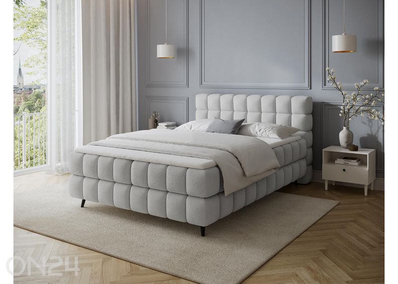 Pesukastiga kontinentaalvoodi Sabeno 160x200 cm suurendatud