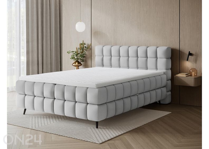 Pesukastiga kontinentaalvoodi Sabeno 160x200 cm suurendatud