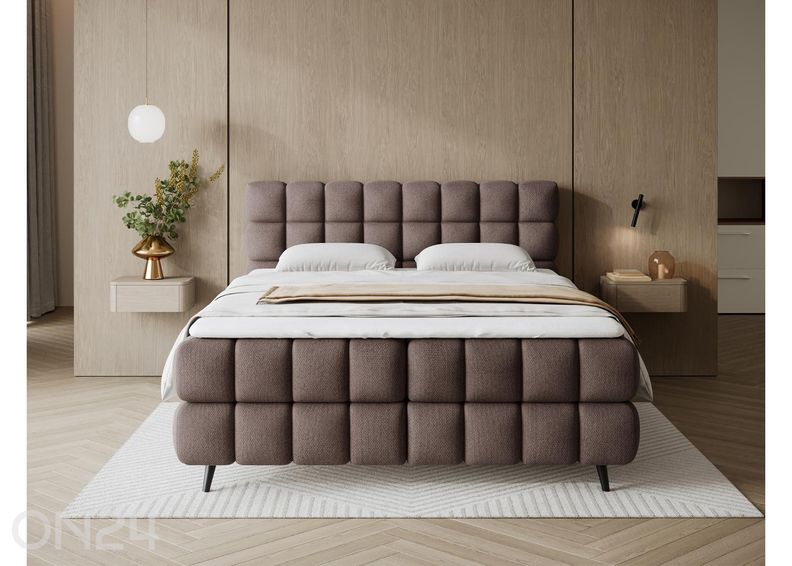 Pesukastiga kontinentaalvoodi Sabeno 160x200 cm suurendatud