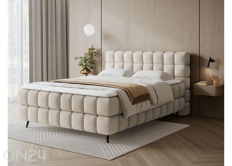 Pesukastiga kontinentaalvoodi Sabeno 180x200 cm suurendatud