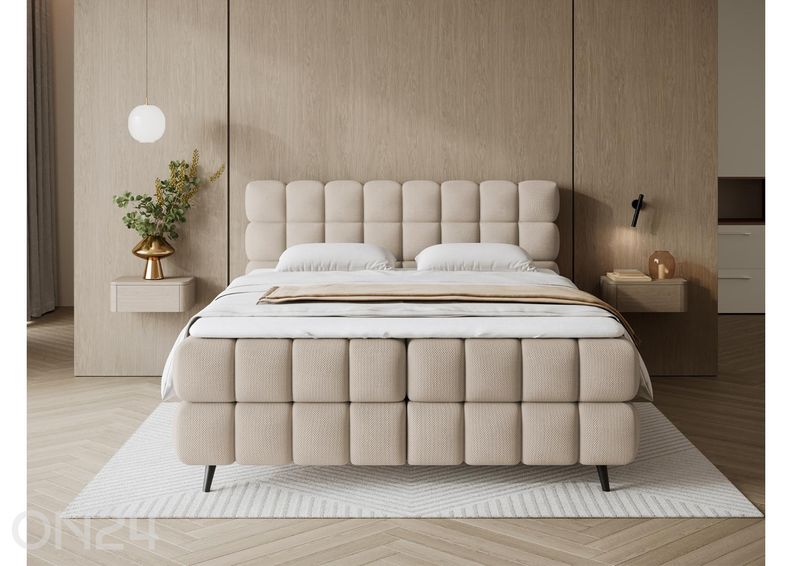 Pesukastiga kontinentaalvoodi Sabeno 180x200 cm suurendatud