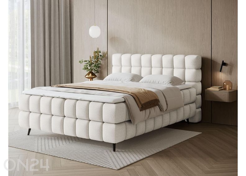 Pesukastiga kontinentaalvoodi Sabeno 180x200 cm suurendatud