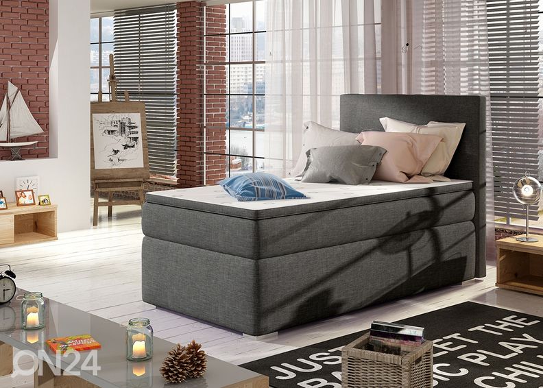 Pesukastiga kontinentaalvoodi Sandy 90x200 cm suurendatud