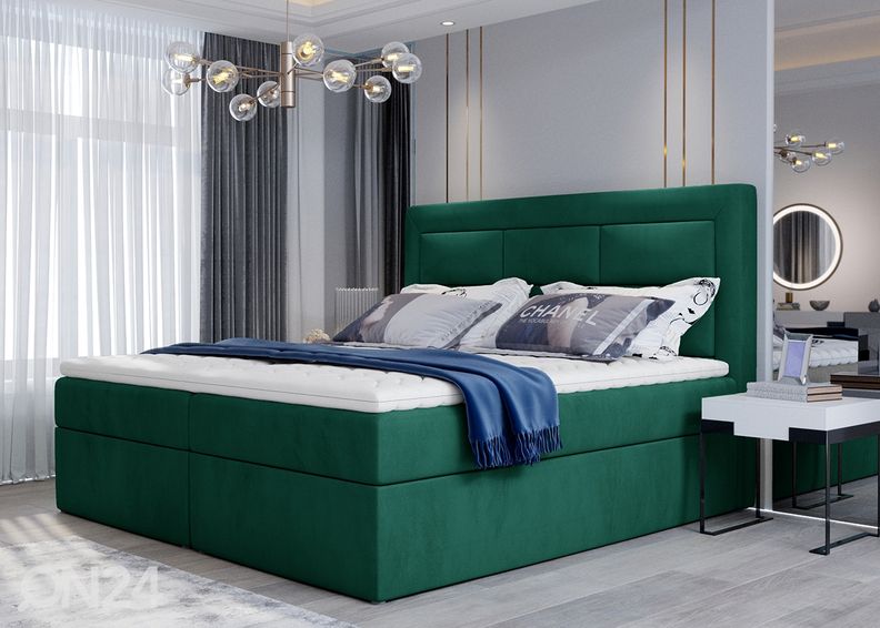 Pesukastiga kontinentaalvoodi Vivian 160x200 cm suurendatud