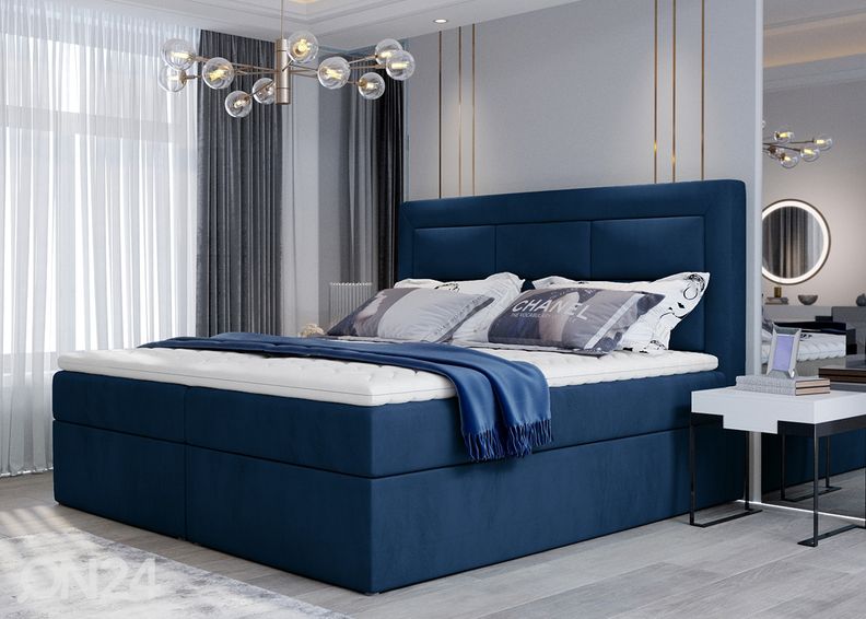 Pesukastiga kontinentaalvoodi Vivian 160x200 cm suurendatud