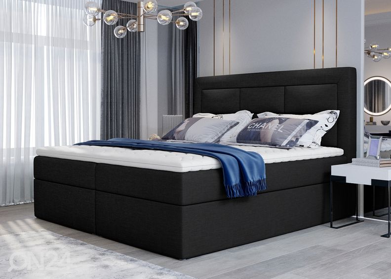 Pesukastiga kontinentaalvoodi Vivian 180x200 cm suurendatud