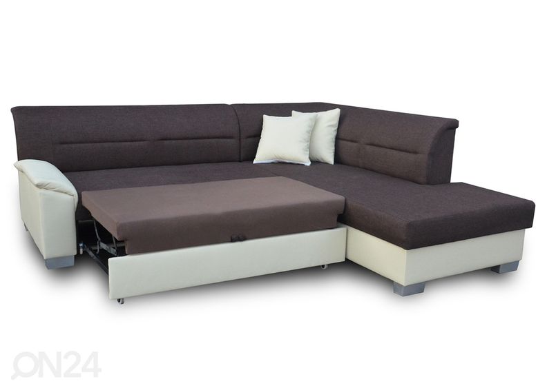 Pesukastiga nurgadiivanvoodi suurendatud