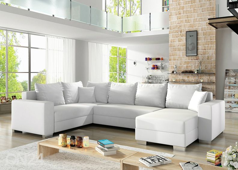 Pesukastiga nurgadiivanvoodi suurendatud