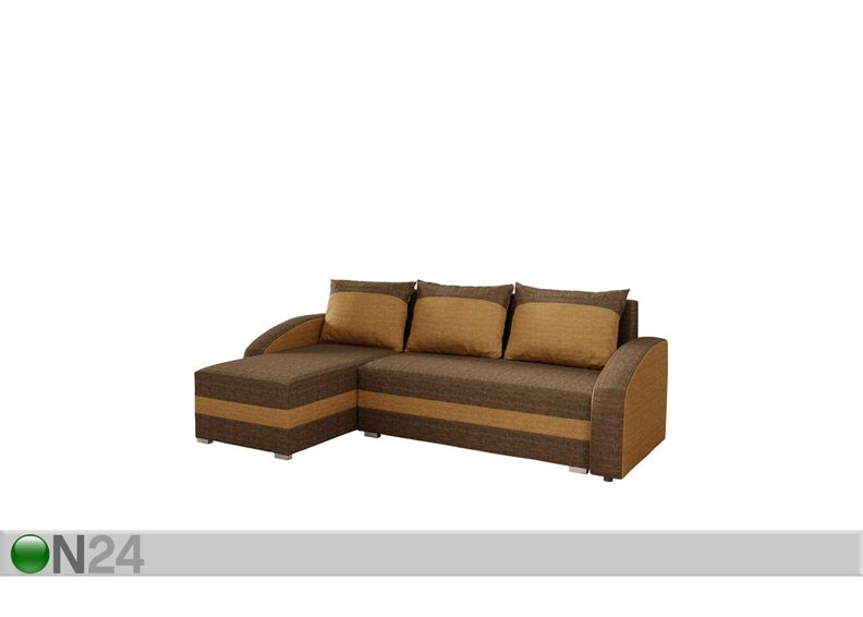 Pesukastiga nurgadiivanvoodi suurendatud