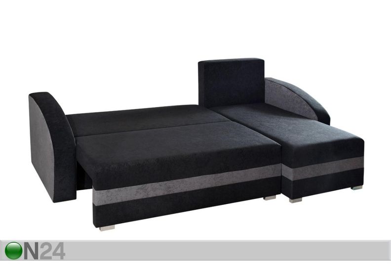 Pesukastiga nurgadiivanvoodi suurendatud