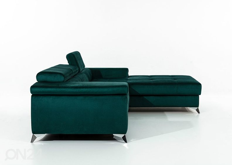 Pesukastiga nurgadiivanvoodi suurendatud