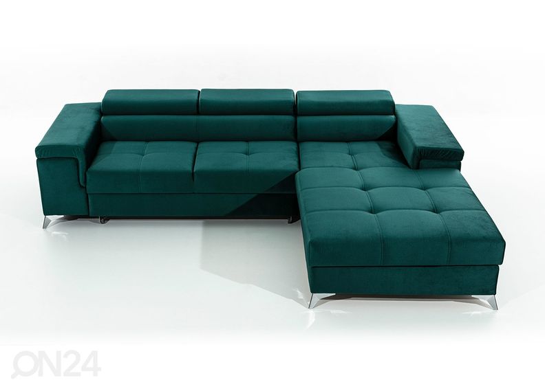 Pesukastiga nurgadiivanvoodi suurendatud