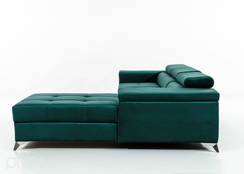 Pesukastiga nurgadiivanvoodi suurendatud