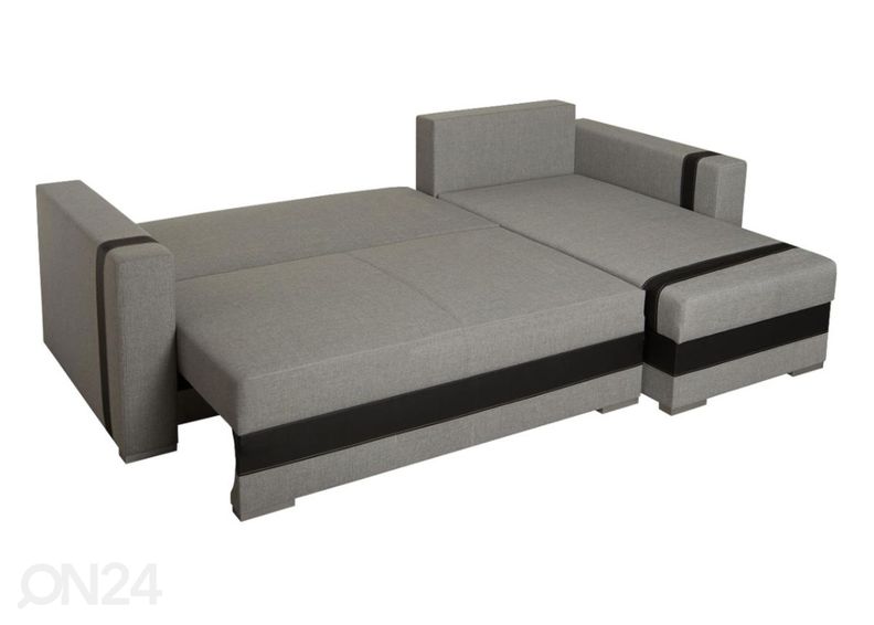 Pesukastiga nurgadiivanvoodi suurendatud