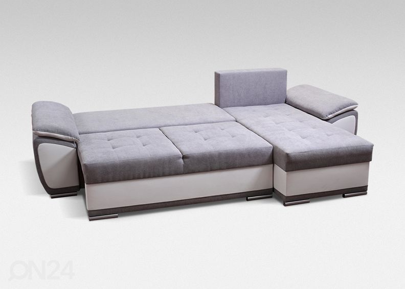 Pesukastiga nurgadiivanvoodi suurendatud