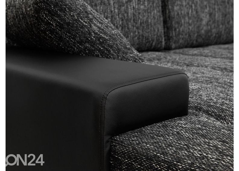 Pesukastiga nurgadiivanvoodi suurendatud