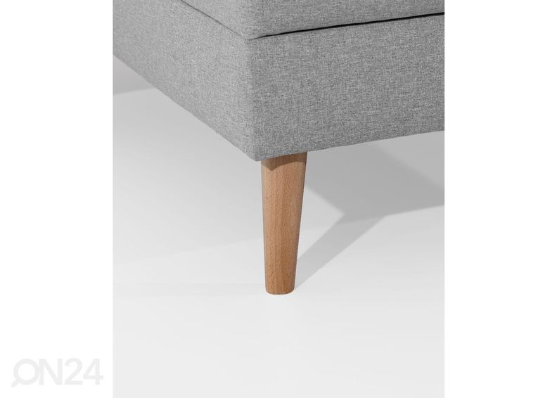 Pesukastiga nurgadiivanvoodi suurendatud