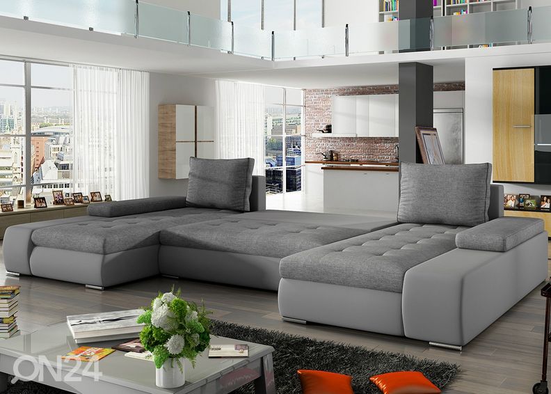 Pesukastiga nurgadiivanvoodi Almeria suurendatud