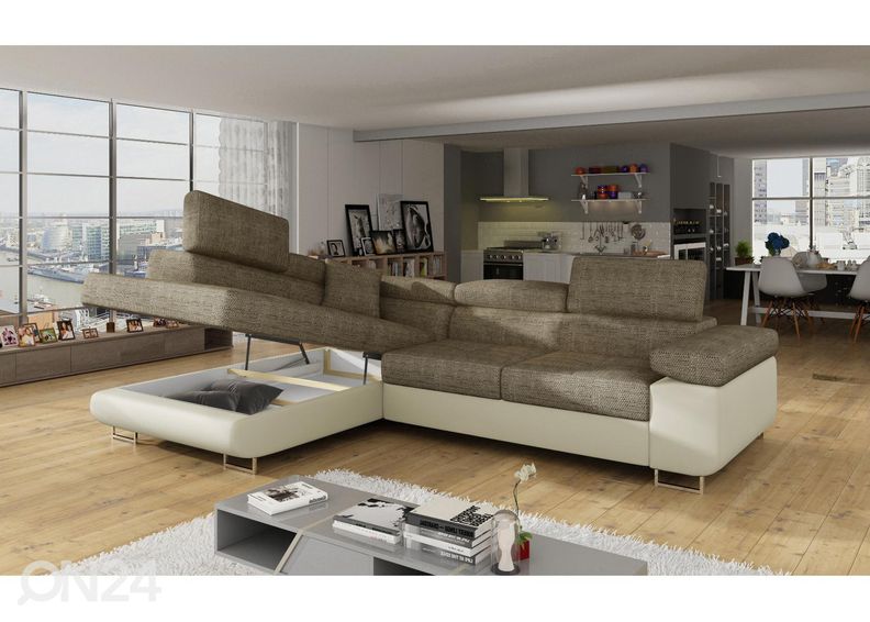 Pesukastiga nurgadiivanvoodi Bremen suurendatud