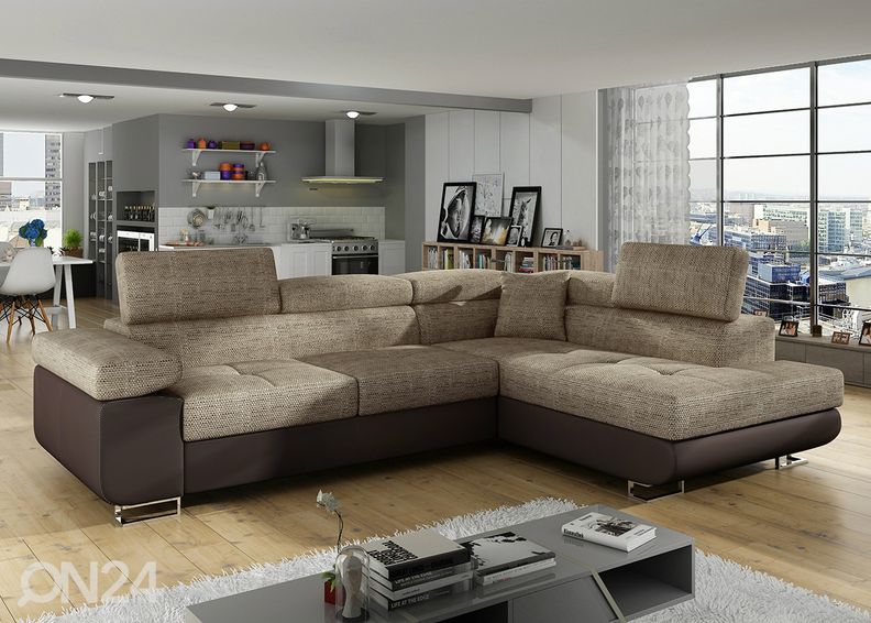 Pesukastiga nurgadiivanvoodi Bremen suurendatud