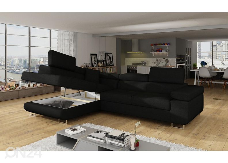 Pesukastiga nurgadiivanvoodi Bremen suurendatud