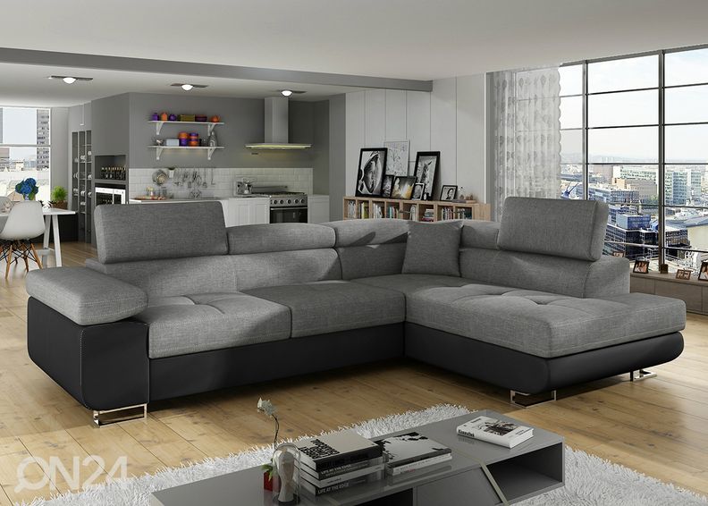 Pesukastiga nurgadiivanvoodi Bremen suurendatud