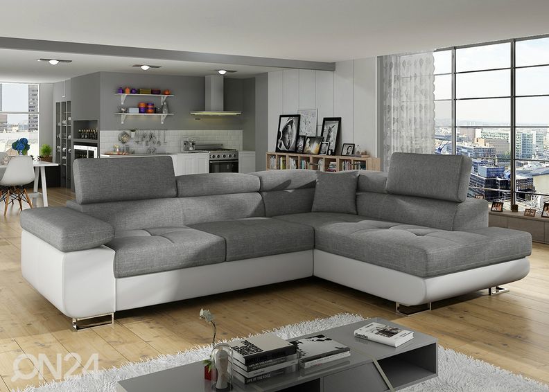 Pesukastiga nurgadiivanvoodi Bremen suurendatud