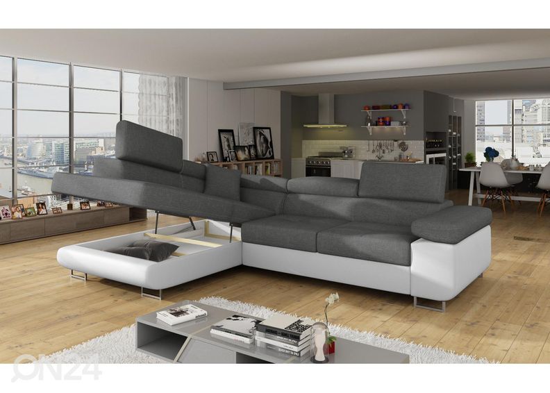 Pesukastiga nurgadiivanvoodi Bremen suurendatud