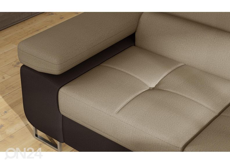 Pesukastiga nurgadiivanvoodi Bremen suurendatud