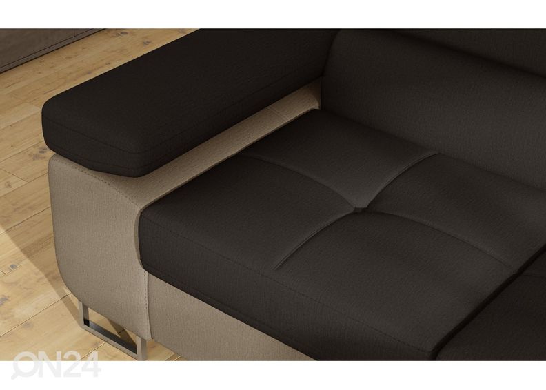 Pesukastiga nurgadiivanvoodi Bremen suurendatud