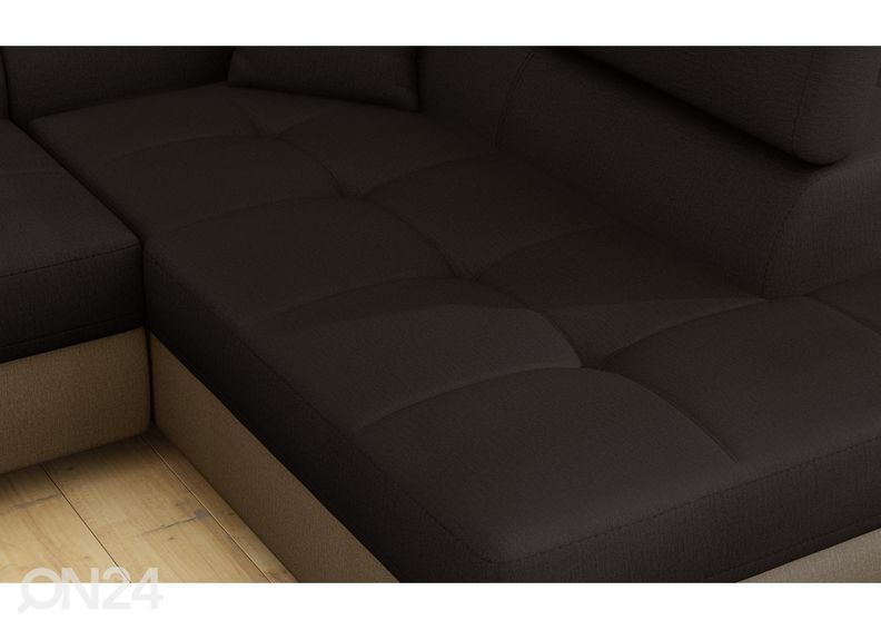 Pesukastiga nurgadiivanvoodi Bremen suurendatud