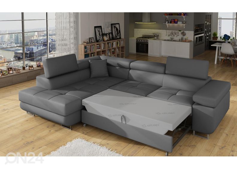 Pesukastiga nurgadiivanvoodi Bremen suurendatud