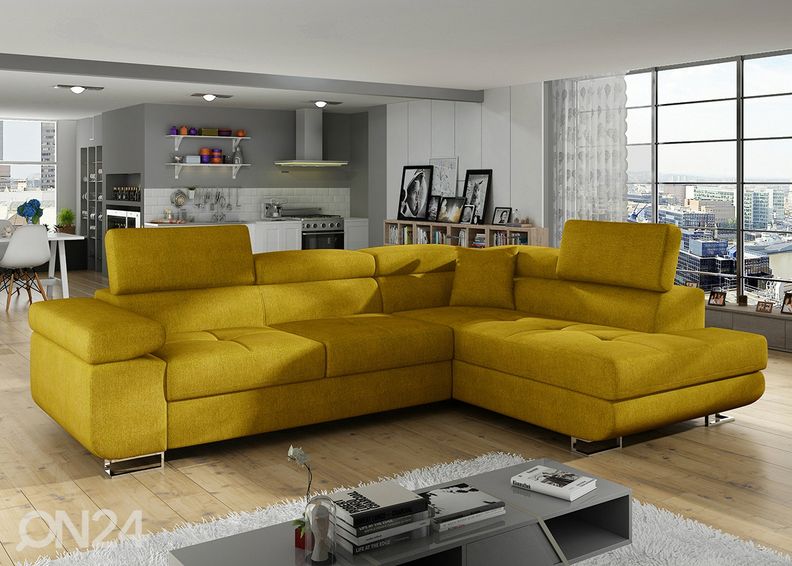 Pesukastiga nurgadiivanvoodi Bremen suurendatud