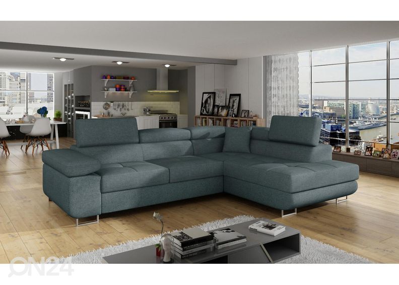 Pesukastiga nurgadiivanvoodi Bremen suurendatud