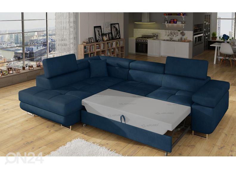 Pesukastiga nurgadiivanvoodi Bremen suurendatud