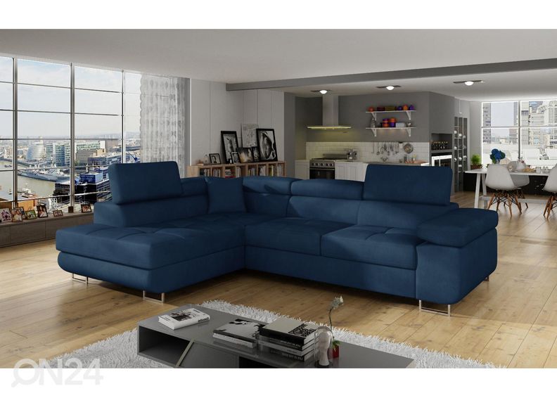 Pesukastiga nurgadiivanvoodi Bremen suurendatud