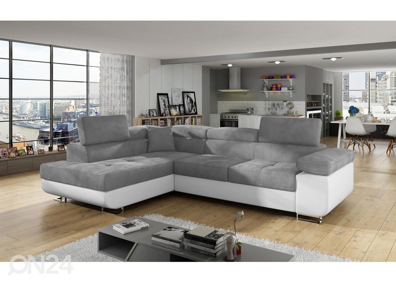 Pesukastiga nurgadiivanvoodi Bremen suurendatud