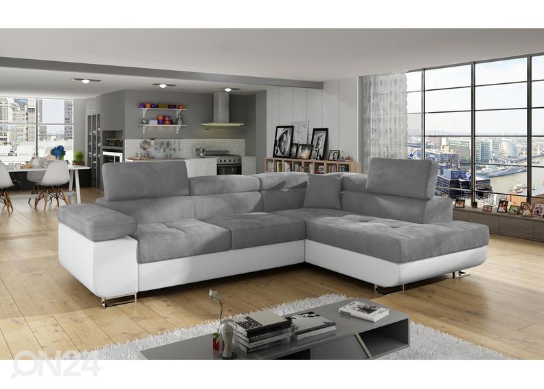 Pesukastiga nurgadiivanvoodi Bremen suurendatud