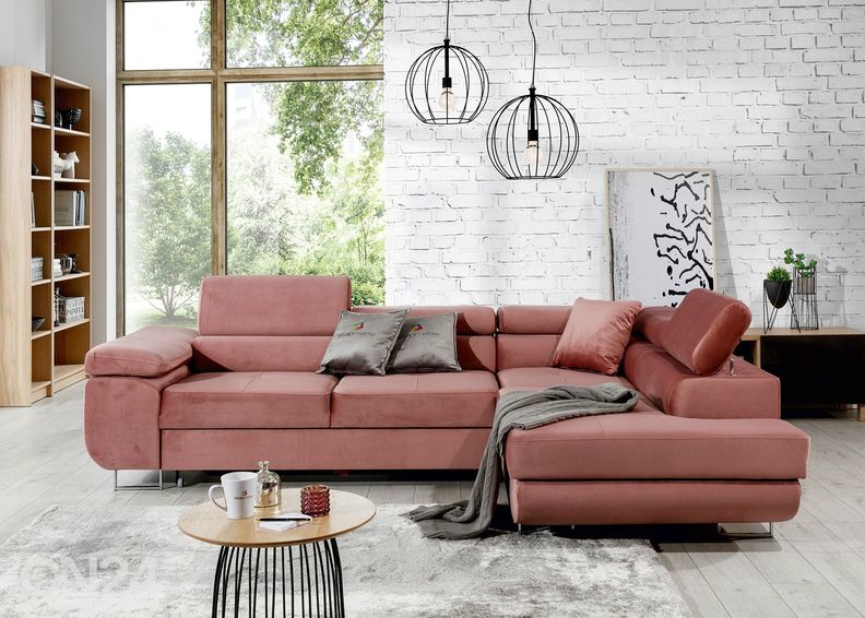 Pesukastiga nurgadiivanvoodi Bremen suurendatud