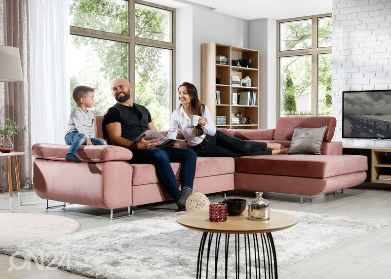 Pesukastiga nurgadiivanvoodi Bremen suurendatud