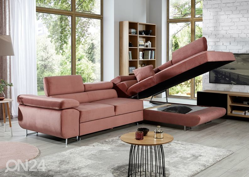 Pesukastiga nurgadiivanvoodi Bremen suurendatud