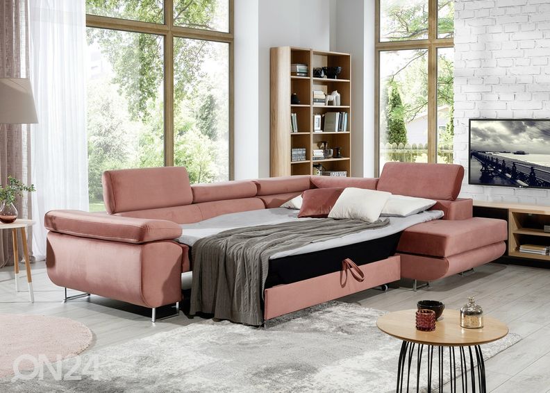 Pesukastiga nurgadiivanvoodi Bremen suurendatud