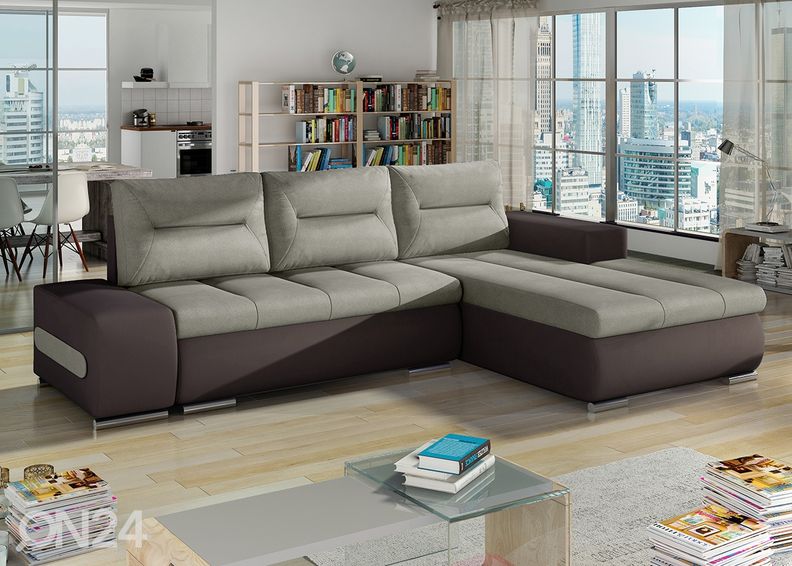 Pesukastiga nurgadiivanvoodi Detroit suurendatud