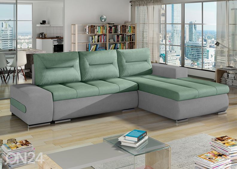 Pesukastiga nurgadiivanvoodi Detroit suurendatud