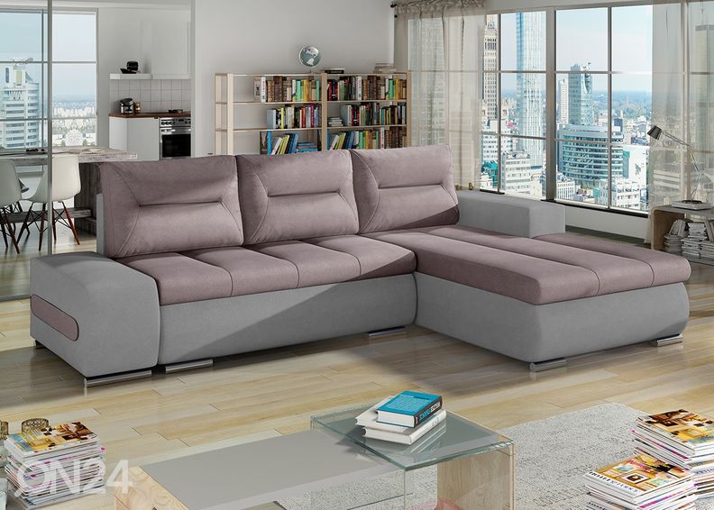 Pesukastiga nurgadiivanvoodi Detroit suurendatud