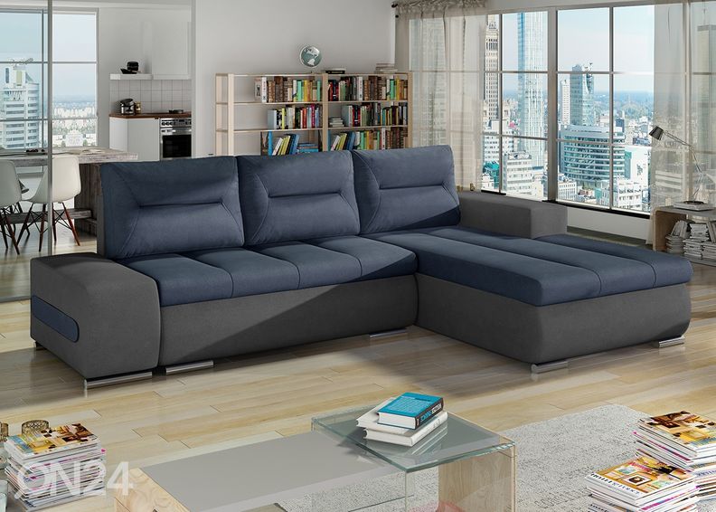 Pesukastiga nurgadiivanvoodi Detroit suurendatud