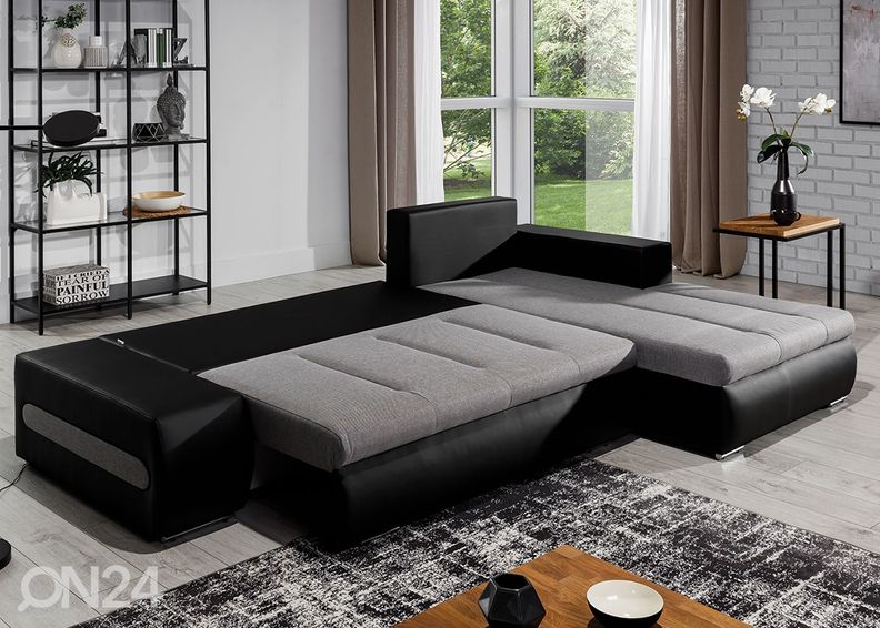 Pesukastiga nurgadiivanvoodi Detroit suurendatud