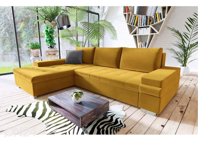 Pesukastiga nurgadiivanvoodi Firenze suurendatud